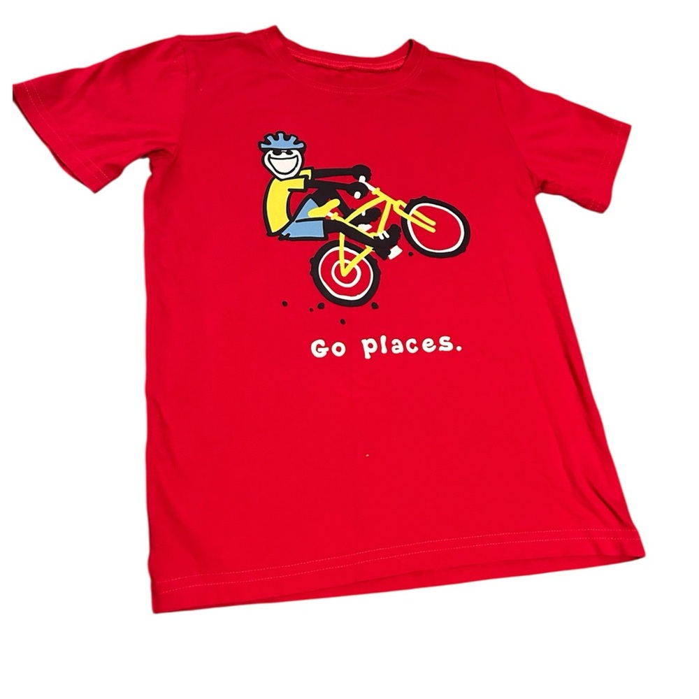 Red Kids Life is Good T-Shirt